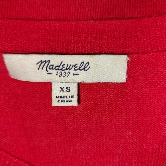 Madewell Long Sleeve Merino Wool Crew Neck Sweater- size XS - Picture 4 of 5